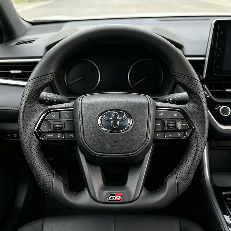 High Quality Carbon Fiber Steering Wheel for Toyot/a LC Alphard 80 Series Hilux Land Cruiser Crown