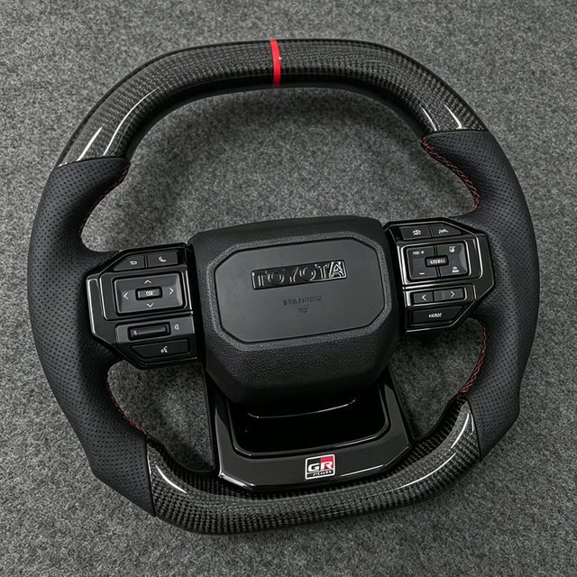 For Toyota Land Cruiser LC79 LC76 LC70 LC300 Sports Steering Wheel in Carbon Fibre with Design Color Steering Wheel