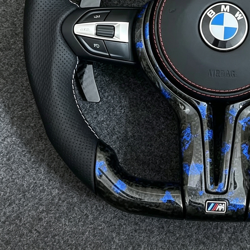 Steering Wheel for BMW F30 F32 F10 F20 F07 F01 E46 E60 E90 M3 M5 LED M Performance Carbon Fiber Steering Wheel