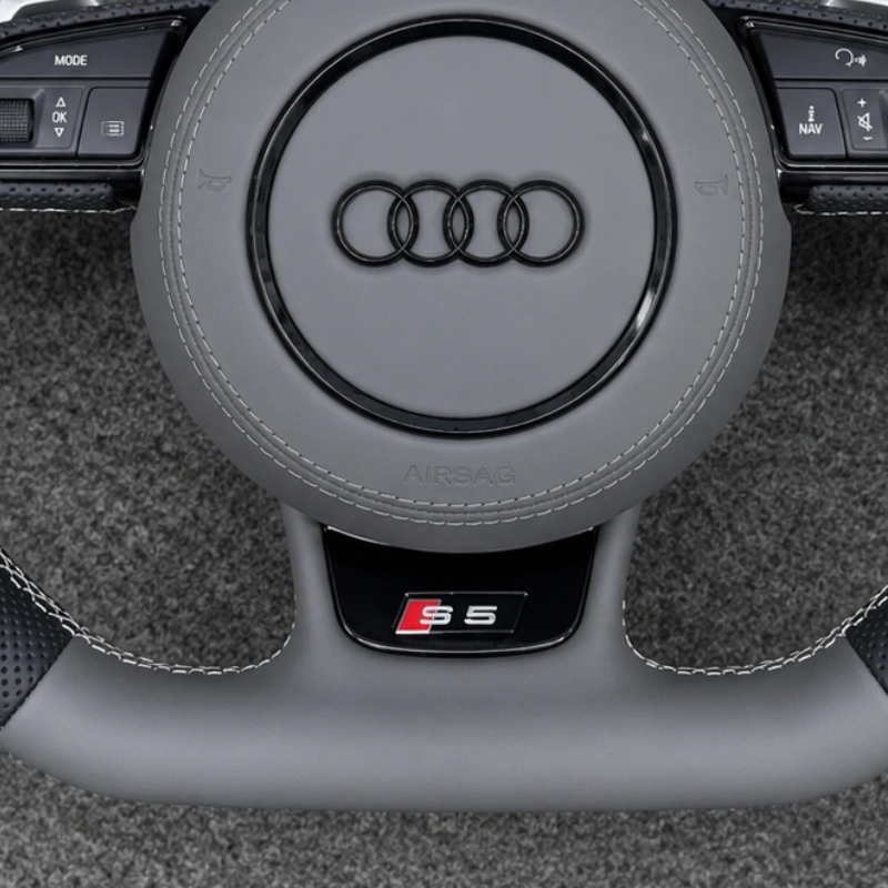 JIONX Flat Bottom Sport Design Closeup For Audi Steering Wheel Upgrade