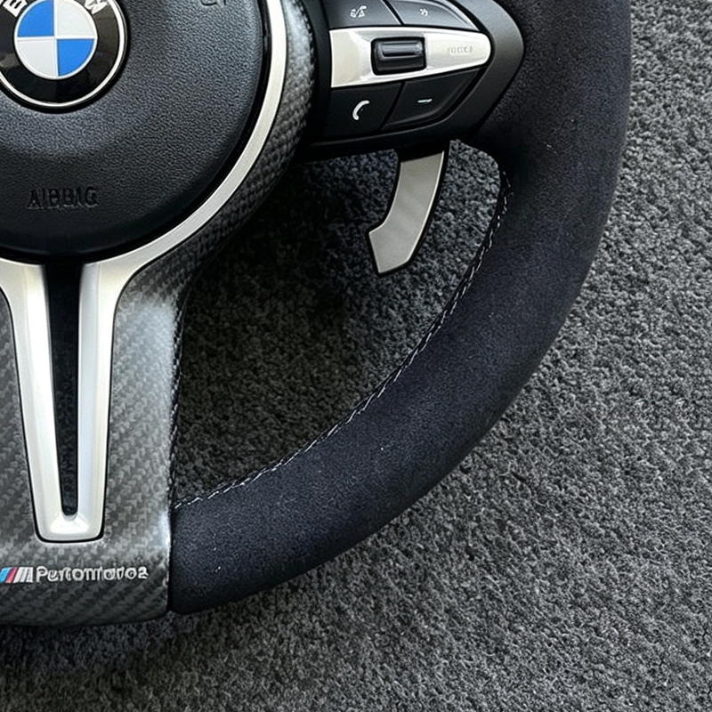 Forged LED Leather Steering Wheel For F10 F11 F20 F21 F22 F30 F01 F02 F31 F32 F36 F82 M3 M5 E90 3Series 5Series