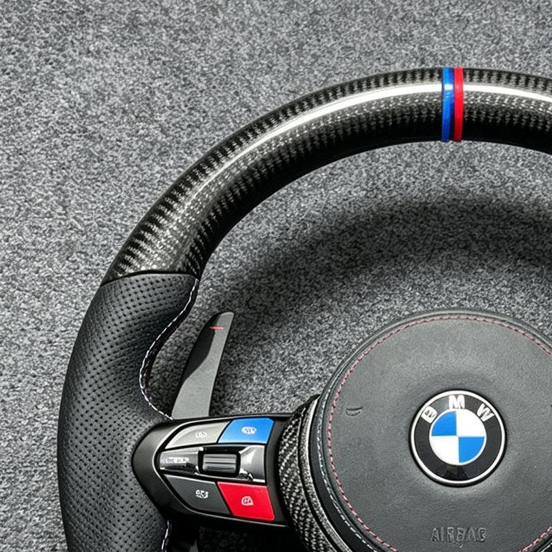 BMW F10 F11 F30 F31 F34 F32 F33 F36 F20 F21 F22 F23 steering wheel carbon fiber assembly automotive steering wheel