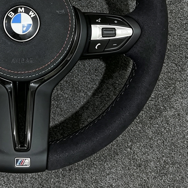 alcantara Steering Wheel for BMW F20 F22 F30 F31 F32 F82 F15 F82 M4 F80 M3 M5 F90 F06 F10 F56 E92 E60 E61 E90 E39 E91 E70