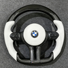 White Carbon Fiber LED Steering Wheel for BMW X3 X4 X5 F10 F18 F11 F12 F30 F20 M2 M3 M4 M5 M6 X5M X6M F80 F82 F34 E46 