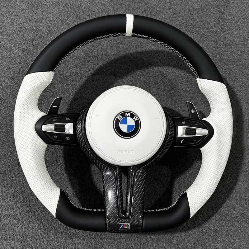 Steering Wheel for BMW Flat Bottom F01 F06 F10 F11 F12 F20 F21 F22 F25 F26 F30 F31 F32 F33 F34 F36 M3 F80 M4 F82 M5 F90