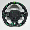 LED Screen Forged Carbon Fiber Sports Car Steering Wheel for Dodge Charger SRT Durango HELLCAT Custom Steering Wheel