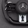AMG GT Carbon Fiber Steering Wheel with Red Center Stripe and Red Stitching W205 W212 W190 W166 W177 W214 W216 W217 W218 W222 W253 W257 W463 W464