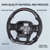Most Popular Sports-Style Carbon Fiber Perforated Leather Wheel Custom Fit for Ford Raptor F150 Car Steering Wheel