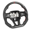 Carbon Fiber Steering Wheel for Dodge Charger/Challenger/Durango and for Jeep Grand Cherokee 2015-2020 D-Shape Flat Bottom