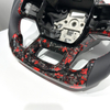 Custom Premium Location Line Red Stitched Leather PU Sports Car Steering Wheel for Ford 2021-2025 F150 Raptor Steering Wheel