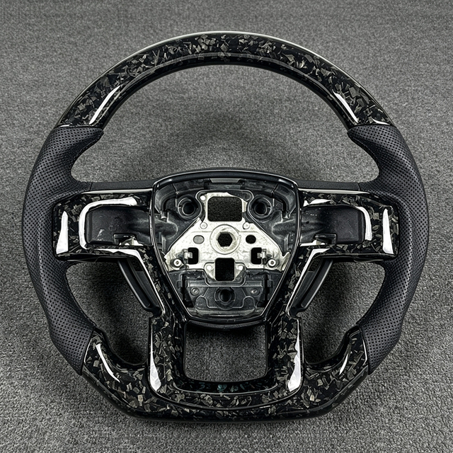 Car Interior Custom Sport Forged Carbon Fiber Steering Wheel for Ford Raptor F150 F250 F350 2014 2015 2016 2017 2018 2019