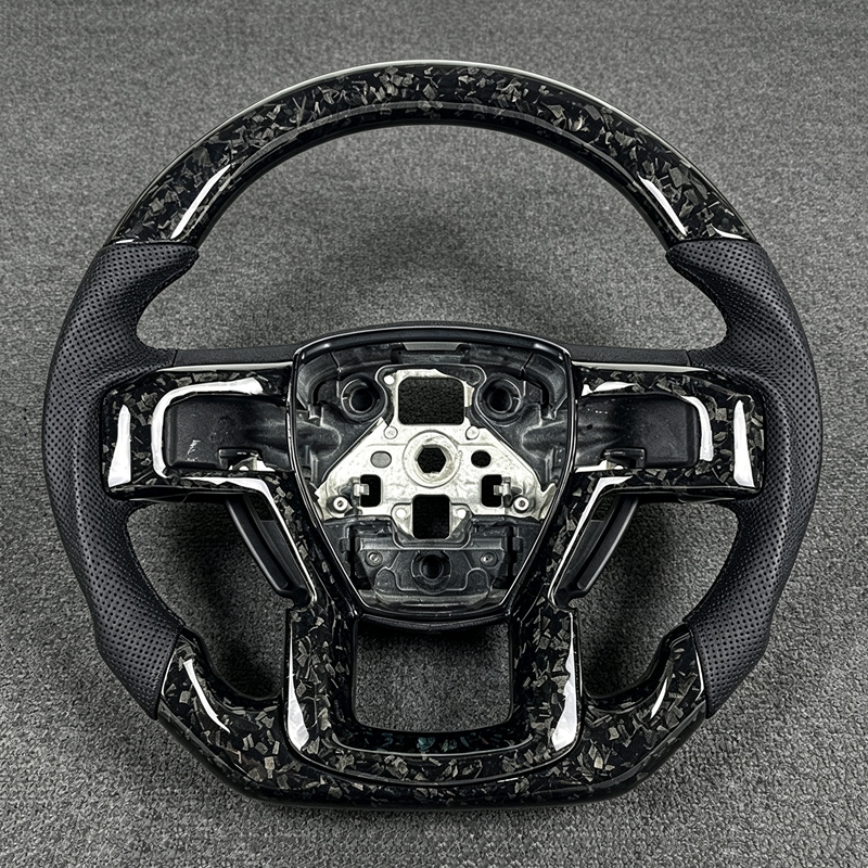 Car Interior Custom Sport Forged Carbon Fiber Steering Wheel for Ford Raptor F150 F250 F350 2014 2015 2016 2017 2018 2019