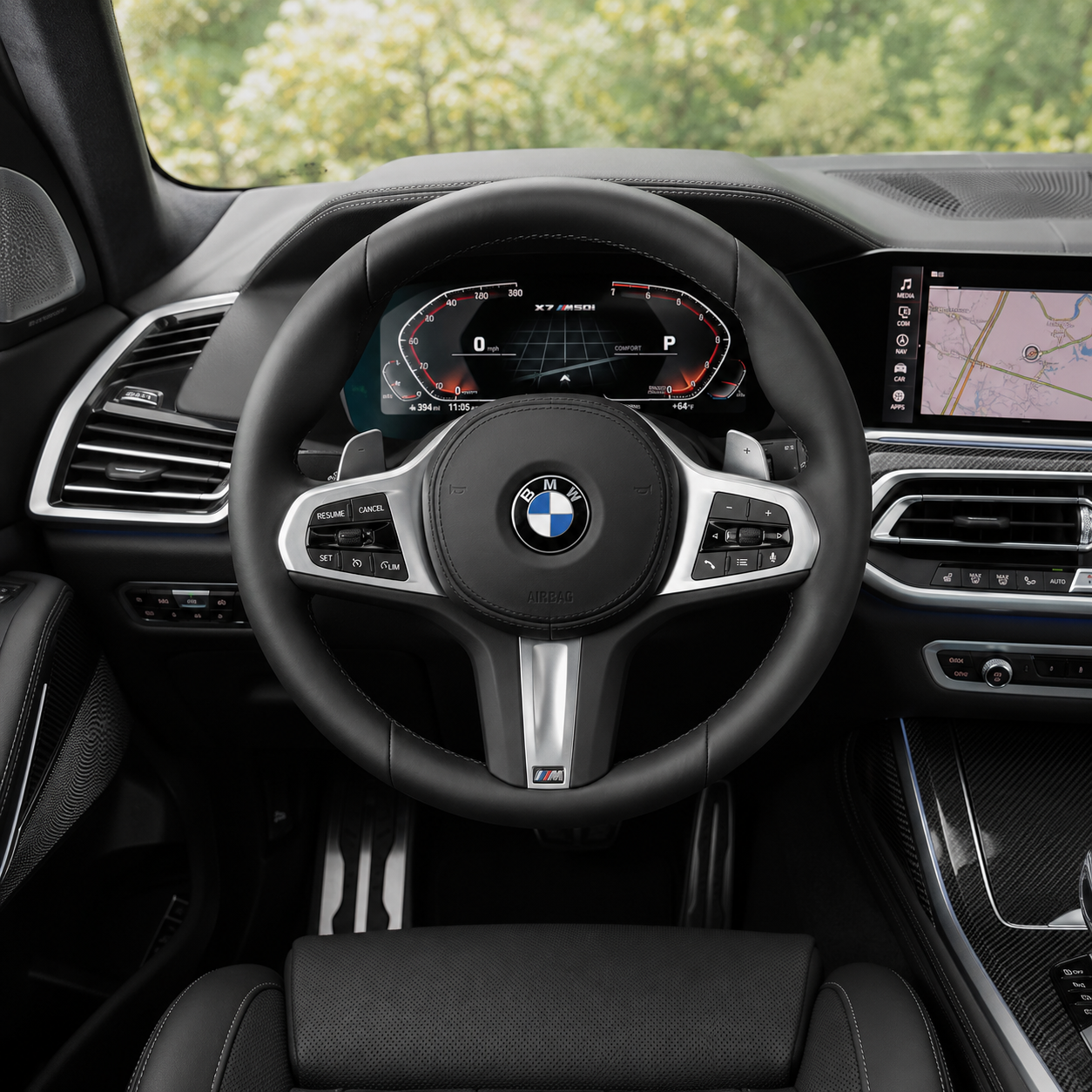 For BMW X7 G07 2019-2026 / X7 M50i / M60i Custom Nappa Leather Steering Wheel | JIONX