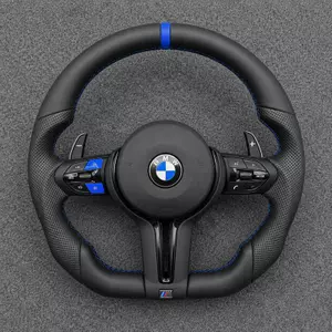 BMW X5 F15 X5 M F85 custom leather steering wheel by JIONX