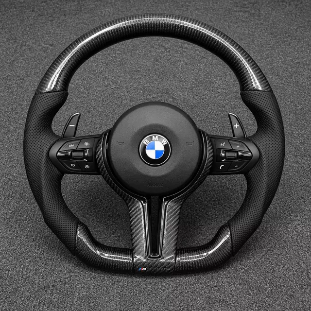 BMW X5 F15 X5 M F85 custom carbon fiber steering wheel by JIONX