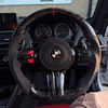 Customize Carbon Fiber Perforated Leather for BMW 3 Series 5 Series M3 M5 M6 F10 F20 F30 F90 F01 F02 Car Steering Wheel