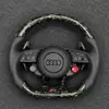 Green Flake Forged Carbon Fiber Steering Wheel For Audi A1 A3 A4 A5 A6 A7 RS3 Q3 Q5 TT JIONX