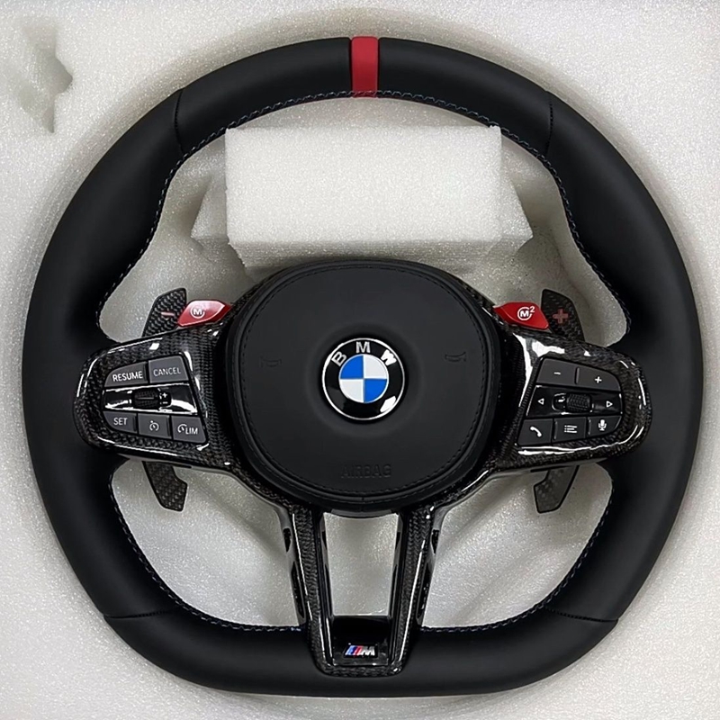Fast Delivery for BMW G Series G20 330i X3 G01 540i G30 M550i X5 G05 G80 M3 G82 Heated Led Carbon Fiber Volante Steering Wheel