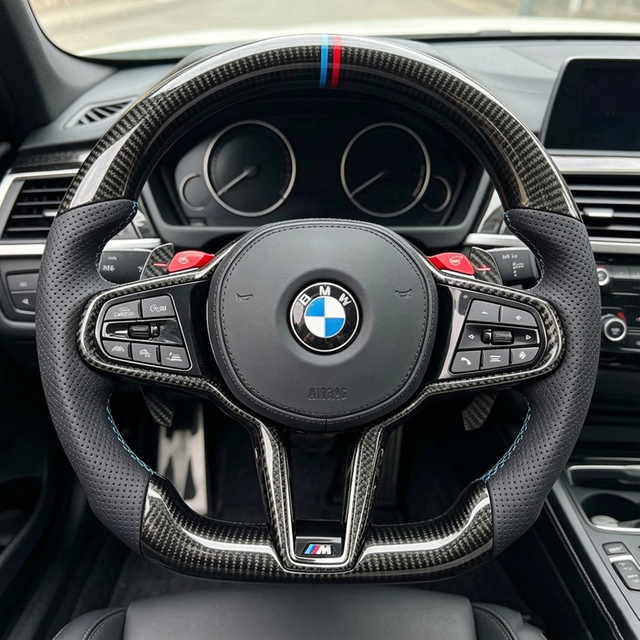 Factory Supply Carbon Fiber Steering Wheel Fit for 5 Series G30 G31 G38 X3M X4M X5M X6M M5 F90 Customized Steering Wheel