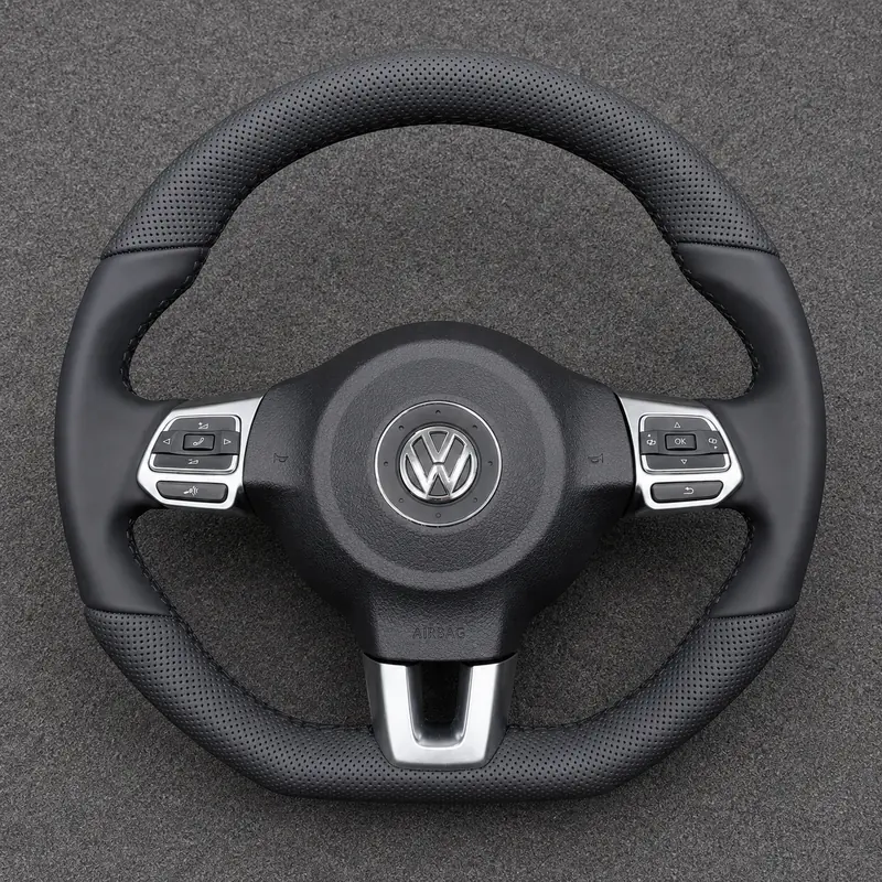 For VW Golf GTI R32 R Mk4 Mk5 Mk6 1997–2012 1J 1K 5K Nappa Alcantara Custom Steering Wheel -JIONX