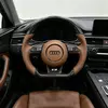 JIONX carbon fiber steering wheel installed on Audi A4 A5 S4 S5 B8 B8.5 interior
