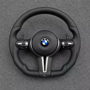 BMW X3 F25 custom leather steering wheel by JIONX