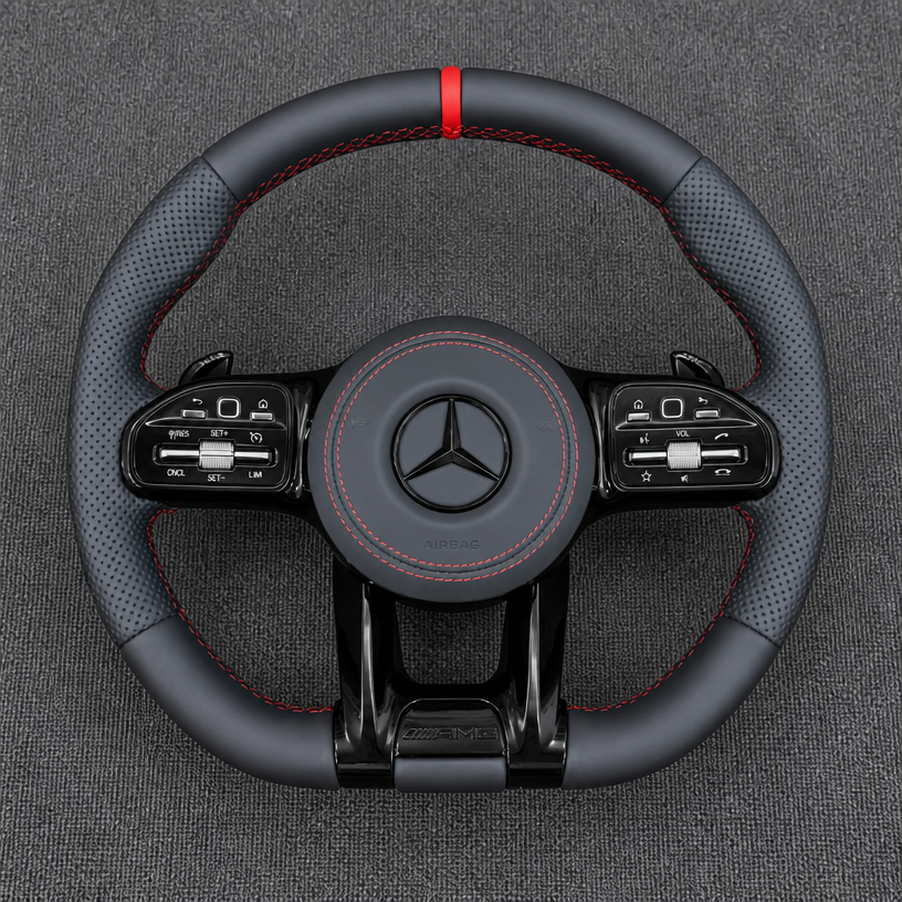 Mercedes A B C E GLC GLE S 2003-2026 W203-W206 W211-W214 X253-X254 W166-V167 Nappa Custom AMG Wheel -JIONX