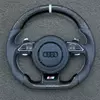 Custom carbon fiber steering wheel for Audi A4 A5 S4 S5 B8 B8.5 perforated leather JIONX