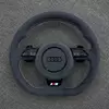 JIONX custom high quality suede performance steering wheel fit Audi A3 A4 A5 A6 A7 S RS Q R8
