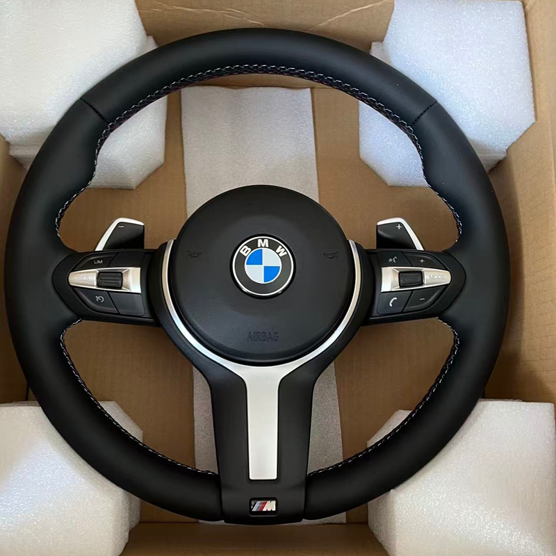 Customized Leather Color Modified Steering Wheel With Paddle Shifters Suitable for BMW F10 F30 3 Series 5 Series