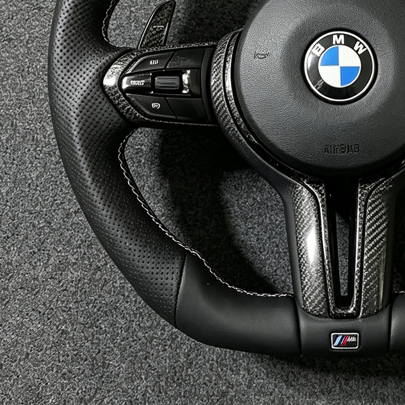 Alcantara LED Car Steering Wheel for BMW F30 F10 F12 F15 F36 F20 F22 F25 F26 F32 M3 M5 X5 E70 E90 E91 M Sports Steering Wheel