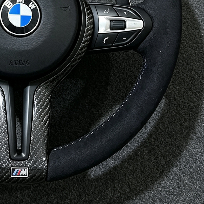 Carbon Fiber Flat Bottom Steering Wheel for BM/W 530i 535i 540i F30 OEM Custom Modify Wholesale Parts