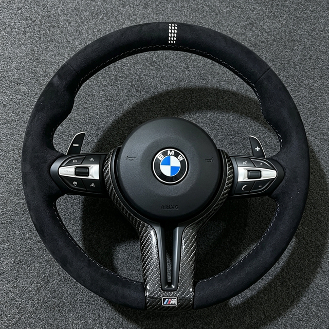M Sport Alcantara Car Steering Wheel for BMW M3 M5 F10 F20 F30 F33 F34 X1 F48 X5 F15 X3 F25 F80 E90 E71 E84 Steering Wheel