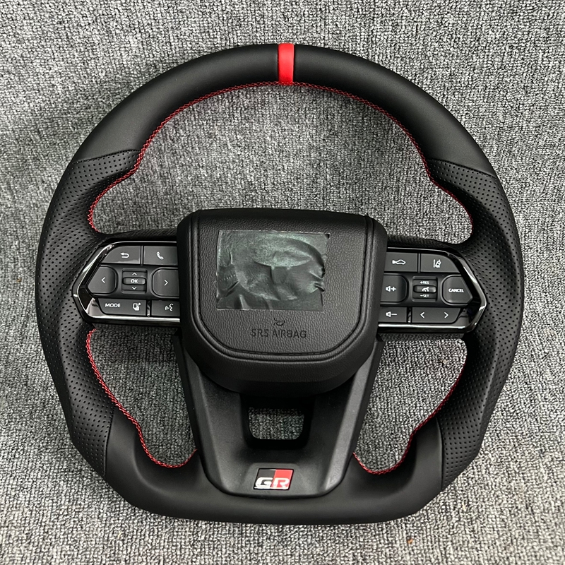 Factory Price OEM LC300 Leather Steering Wheel for Toyota2008-2021 Land Cruiser 2010-2021 Prado GR Style OEM Steering Wheel