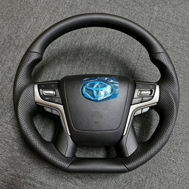 GUGO LC200 Steering Wheel for 2016 Toyota Land Cruiser 200 Steering Wheel Piano Black