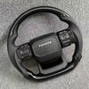 Carbon Fiber Leather Sports Style Steering Wheel for Toyota Land Cruiser LC79 LC76 LC70 LC300 GR 2008-2021 M Style All Black