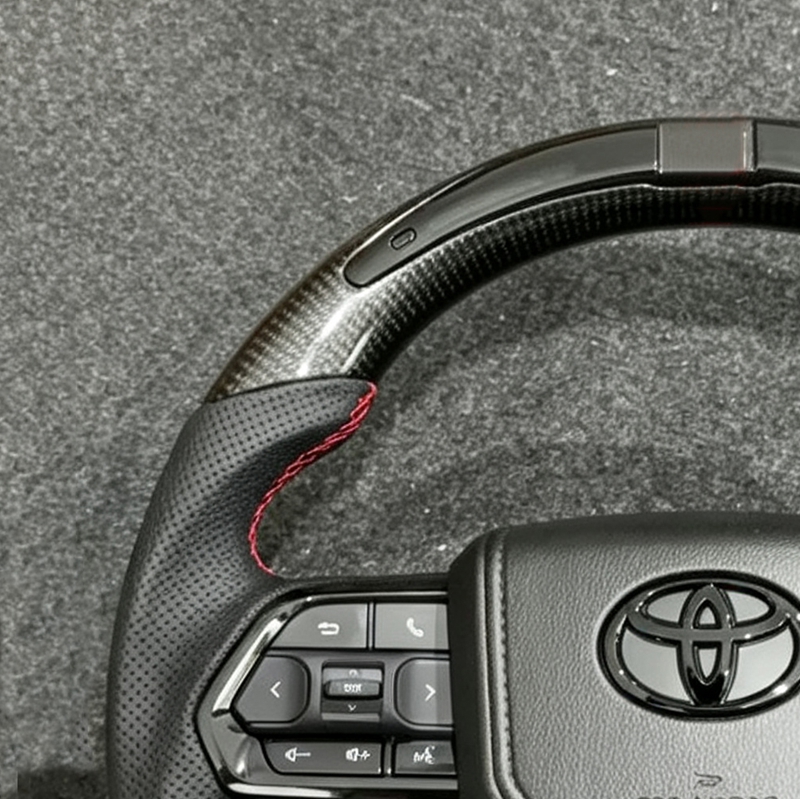 Steering Wheel for Toyota LC300 FJ200 500 Land Cruiser Prado Sequoia Fortuner 4Runner Highlander Camry Hailax