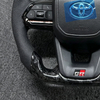 Modification Carbon Fiber Leather Steering Wheel for Corolla LC300 Hilux Fortuner Land Cruiser GR Car