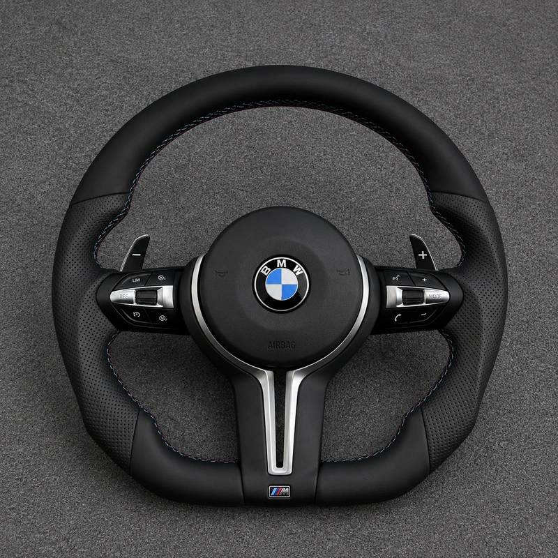 For BMW X5 E70 / X5 M E70 2007-2013 Custom Nappa Leather Sport Steering Wheel | JIONX