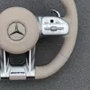 Mercedes Benz AMG Performance Steering Wheel Beige Leather for C63 E63 S63 CLS63 G63 GLC GLE GLS