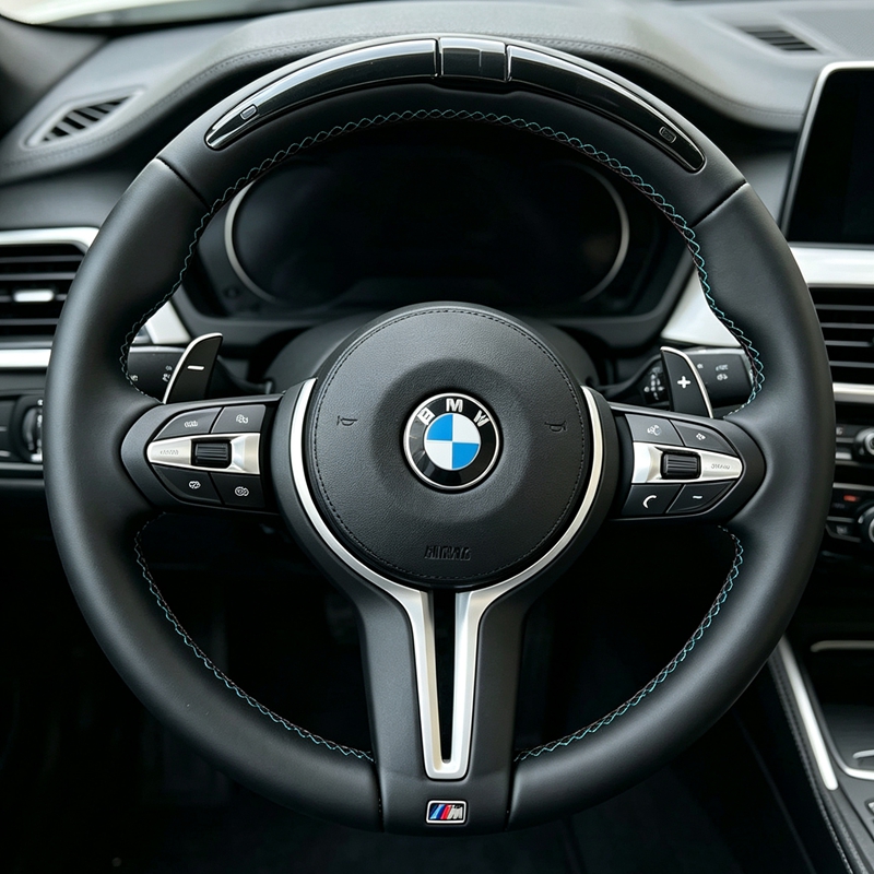 For BMW F10 F20 F30 M Sport Leather Steering Wheel Carbon Interior Sport Steering Wheel for BMW X5 X4 M3 M5