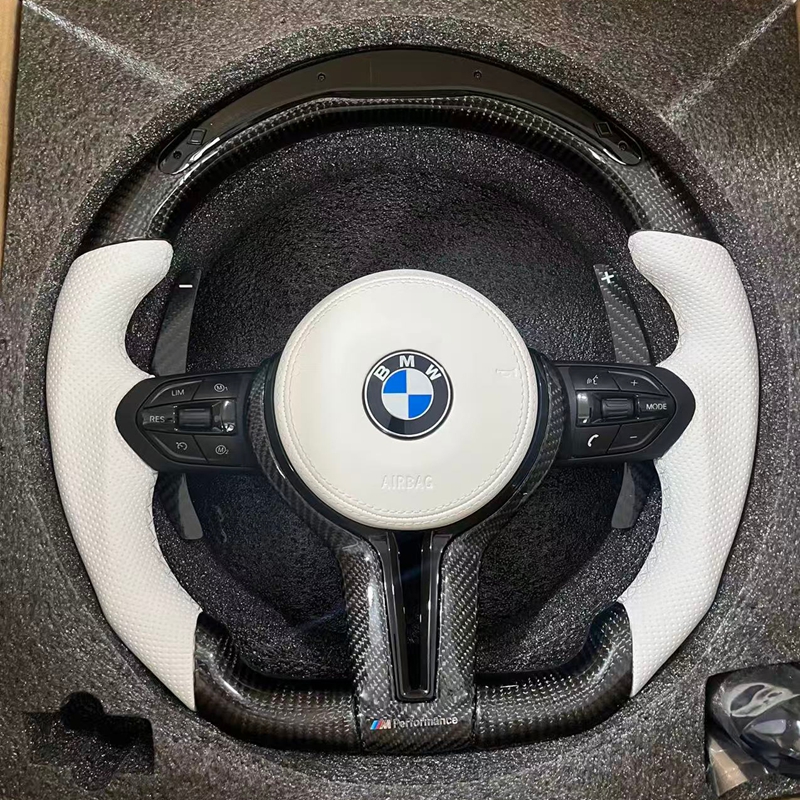 BMW M5 F10 F11 F01 F07 F06 M3 F30 F15 F16 F20 F21 F25 F26 E87 E90 E70 E84 Steering Wheel Upgrade With Wide Paddle 
