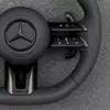 Custom Mercedes Benz AMG Steering Wheel with Black Perforated Leather