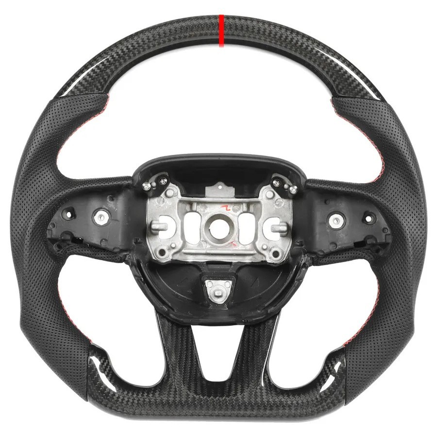 LED Carbon Fiber Steering Wheel Customized for Dodge Charger Challenger Hellcat Charger Challenger Srt RT