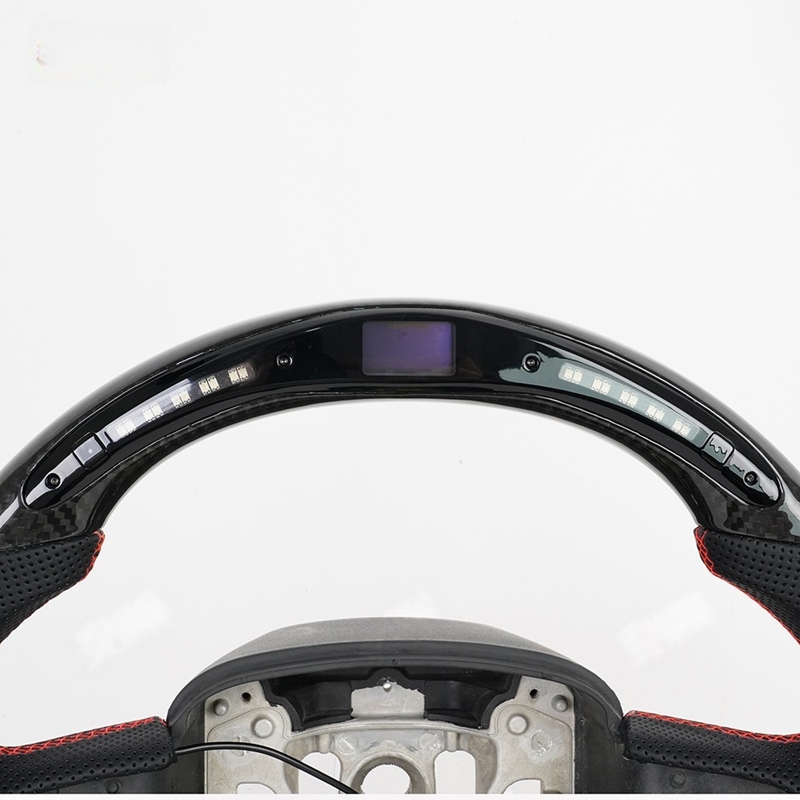 Factory Direct Sale Forged Red Carbon Fibre LED Sports Steering Wheel for Dodge Challenger Durango SRT Hellcat Charger