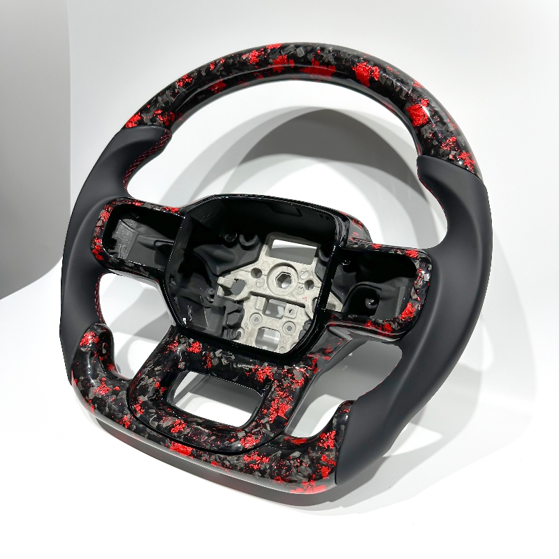 Customized Car Interior Accessories Forged Carbon Fiber Sport Steering Wheel for Ford Raptor F150 F-150 Ranger 2019-2025