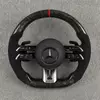 Custom Carbon Fiber Steering Wheel For Mercedes Benz AMG GT W205 W212 W190 W166 W177 W214 W216 W217 W218 W222 W253 W257 W463 W464 