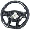 Customized Forged Carbon Fiber Sport Steering Wheel Ford Raptor Ranger F150 F-150 2015-2025 Perforated Leather Red Stitching