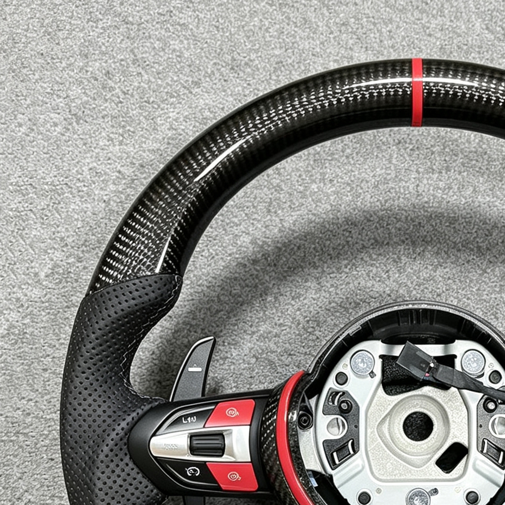 Steering wheel modification suitable for BMW F30 F10 F31 F20 F25 F22 F36 F33 F32 Carbon fiber material customizable color