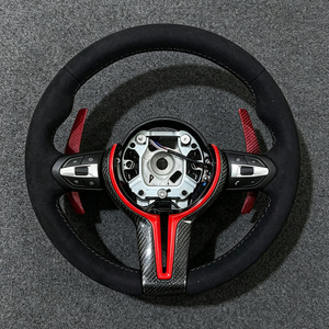 M Sport Red Strip Half Steering Wheel for BMW F10 X5 F15 F16 F20 F25 F30 F31 F34 F36 M3 F80 M4 F82 X5 E70 E72 E90 E92 M5